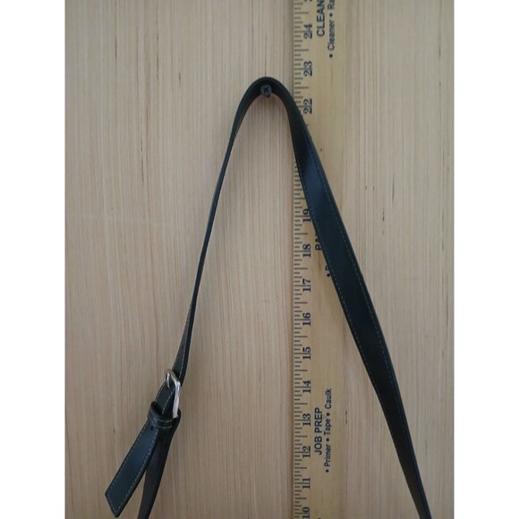 Liz Claiborne Black Shoulder Bag Adjustable Strap Front & Back Pockets - Picture 15 of 15